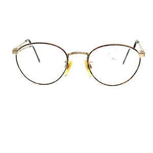 Luxottica 402 Eyeglasses Frame Women's Gold Metal Full Rim 47-17-135‎ H18100